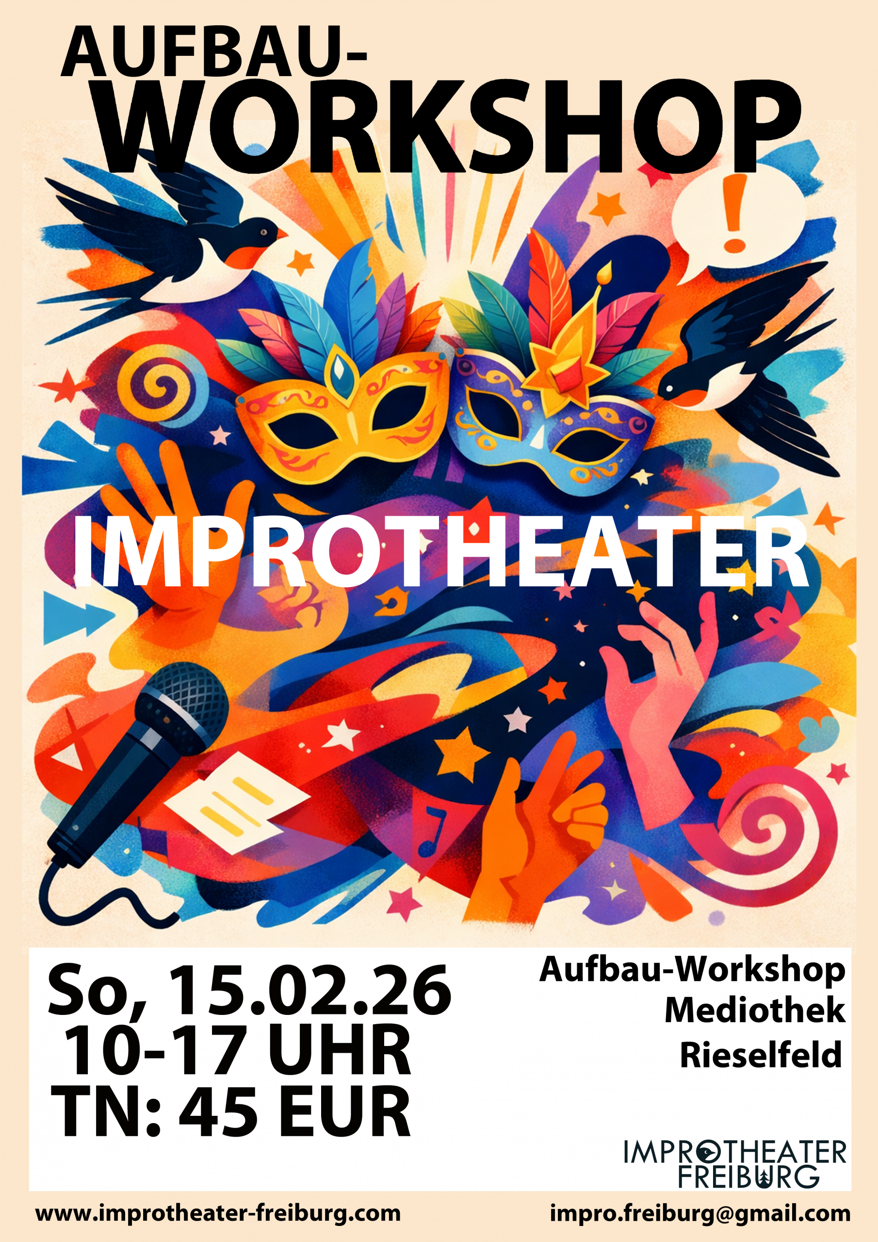 Plakat Aufbau-Workshop Improtheater